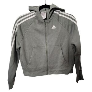 Adidas Loose Fit Full Zip Athletic Jacket Size 10/12‎